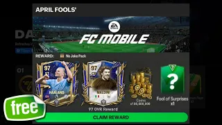 FREE 96-97 UTOTY GIFT PACKAGE!! NEW APRIL FOOL FREE REWARD UTOTY PLAYER FC MOBILE 24!