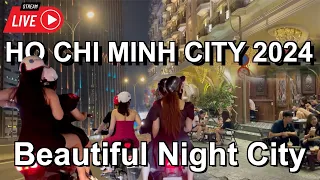 Vietnam 2024 🇻🇳 Amazing City Center Night Driving Tour - Ho Chi Minh City