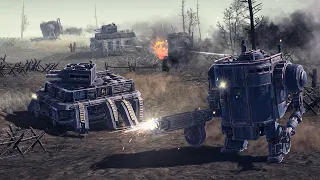 SAXONIAN MECHS ATTACK RUSVIET TRENCHES! Winds of Iron: 1920+ Mod