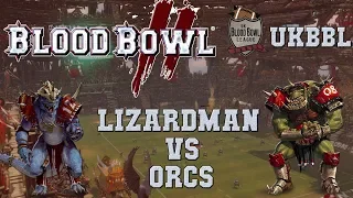 Blood Bowl 2 - Lizardmen (the Sage) vs Orcs (JimboDeany) - UKBBL S31G9