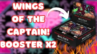 OPENEING 2 BOOSTER BOXES OF OP-06 ONE PIECE WINGS OF THE CAPTAIN!