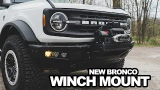 Rough Country High Winch Mount - 21+ Bronco Install