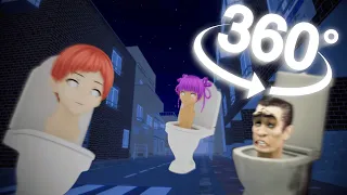 360º VR | HIDING from SKIBIDI TOILET ARMY | Beware the Giant Toilet