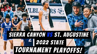 Amari Bailey & Sierra Canyon Had Fans On The EDGE of Their Seat @ The State Playoffs Vs St Augustine