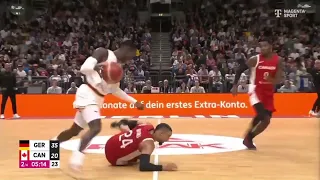 Dennis Schroeder TROLLING Dillon Brooks While Playing For Germany 😂🤣