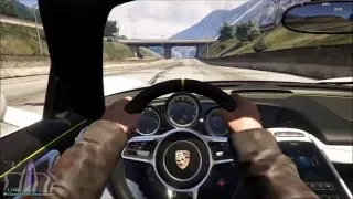 GTA 5 Porsche 918 with handling mod = Amazing Speed