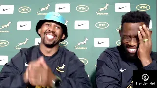 SPRINGBOKS:  Captain's press conference - Siya Kolisi & Mzwandile Stick