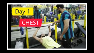 Day 1 CHEST WORKOUT for Beginners Hindi / Punjabi Life Style Shafiq Gujjar |