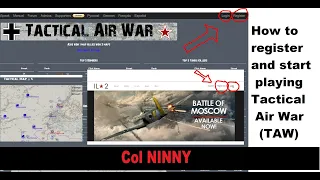 (81) IL-2 How to Register and start playing TAW (Tactical Air War MP dynamic campaign)