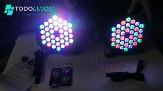 Luces ParLed de 36 led Audioritmicas para Discotecas y fiestas