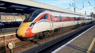 Trains at Newcastle Central Station on Saturday 12th November 2022 featuring 40145 and WCRC 57010