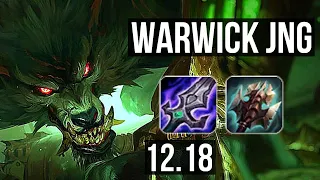 WARWICK vs VIEGO (JNG) | 14/2/8, 6 solo kills, 1100+ games, 1.4M mastery | EUW Diamond | 12.18