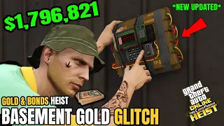 *SOLO* Cayo Perico Heist with EASY BASEMENT GOLD GLITCH HARD MODE Different Approach Rubios Compound