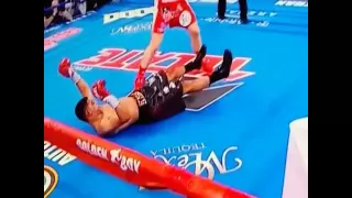 Amir Khan knocked out 6th round by Canelo Alvarez