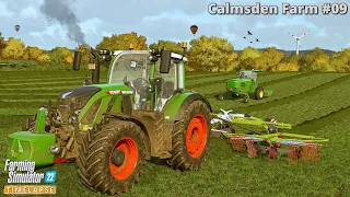 Liming. Wrapping Grass Bales. Mowing & Raking Grass🔸Farming Simulator 22🔸Calmsden Farm #09🔸4K