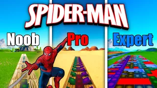 Spider-Man Theme Song Noob vs Pro vs Expert (Fortnite Music Blocks)