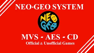 NEO GEO SYSTEM Games List Official/No Official Games