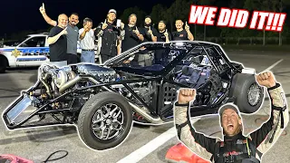 WORLD'S FIRST Stick Shift Corvette In The SIXES! Leroy's Most INSANE Pass EVER!!!!