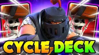 This *SECRET* Mega Knight Cycle Deck Dominates In Clash Royale!!