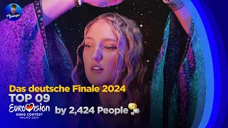 🇩🇪 Das Deutsche Finale 2024: Top 09 by 2,424 People