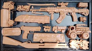 Membersihkan Nerf AK47, Nerf M4, Assault Rifle, Shotgun, Fast Sniper Rifle, Glock PIstol EP 139
