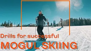 Drills for successful mogul skiing  Lesson2 Julie Ray and Bill Peltier