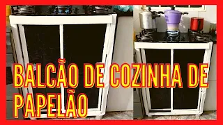 BALCÃO DE COZINHA PARA COOKTOP DE PAPELÃO