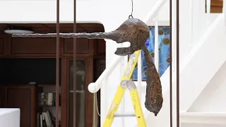 Montage de l'exposition "Alberto Giacometti. Le Nez"