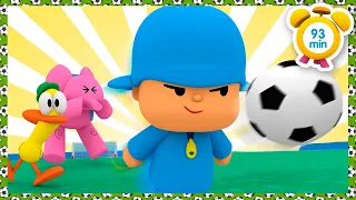 ⚽️ POCOYO - Soccer Songs To Cheer Up World Championship  [123 min] Full Episodes |VIDEOS & CARTOONS