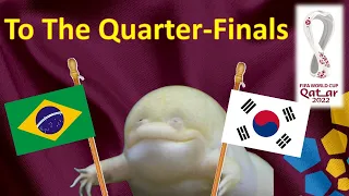 World Cup 2022 Predictions ⚽ Brazil vs South Korea 🐸 The Guessing Frog - Round of 16
