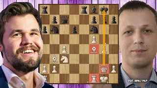 NERWY ze STALI POLSKIEGO ARCYMISTRZA! | Magnus Carlsen - Radosław Wojtaszek, szachy 2021