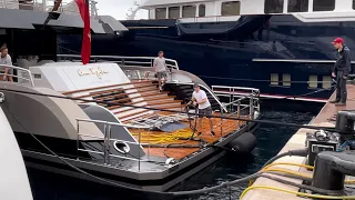 Docking in Rain feat.  COME TOGETHER & H1 Superyachts @archiesvlogmc