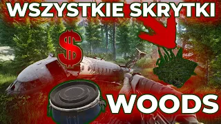 Duże pieniądze ukryte na Woods! Wszystkie skrytki cache! PORADNIK Escape from Tarkov