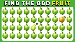 Spot the ODD One Out - Fruit Edition 🥑 🍌🍎impossible - 25 Ultimate Levels  puzzles Quiz