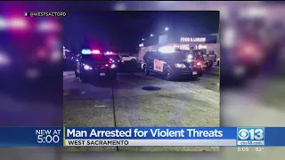 Man Arrested In West Sacramento For Violent Threats, Police Say