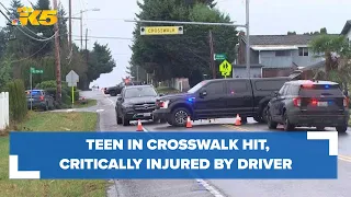 Teenage girl hit by driver, critically injured while using Kent crosswalk