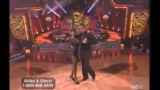 Gilles Marini and Cheryl Burke dance in Week 4