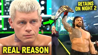 Real Reason Cody Rhodes & Seth Rollins Lost To Roman Reigns & The Rock At WrestleMania 40 Night 1