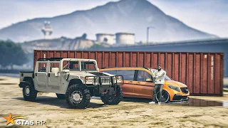 ВЫБИЛИ ПЕРВЫЙ Mercedes-Benz V250 И ХАММЕР. КОНТЕЙНЕРЫ В ГТА 5 РП/GTA 5 RP BURTON