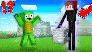 JJ and Mikey Enderman PRANK in Minecraft! (Maizen)