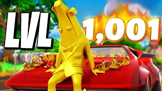 UNLOCKING LEVEL 1,000 For The 3RD TIME in Fortnite Battle Royale!