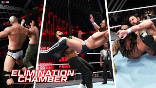 WWE Elimination Chamber match 2021 (SmackDown) Simulation - WWE 2K20 Highlights