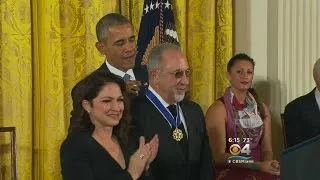 Obama Presents Emilio & Gloria Estefan With Presidential Medal