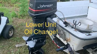 How to Service Outboard Lower Unit! {{Johnson/Evinrude  60 HP}}