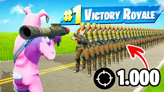 1000 BOTS KILLEN met een RPG in Fortnite SEASON 3!