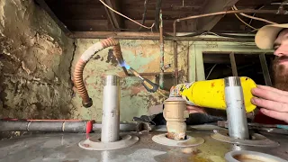 How to unsolder water heater supply lines