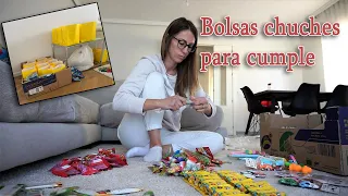 PREPARO LAS BOLSITAS DE CHUCHES PARA EL CUMPLE || COMPRAS EN MERCADONA || SE MULTIPLICAN LOS NIÑOS