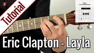 Eric Clapton - Layla (Akustikversion) | Gitarren Tutorial Deutsch