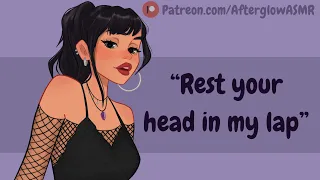 ASMR | Waking Up in a Grumpy Goth Girl's Lap After a Party (Mean But Actually Nice) (Head Scratches)