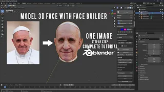 2D To 3D Keen Tools Face Builder in Blender 2.92 | Step By Step | Complete Tutorial